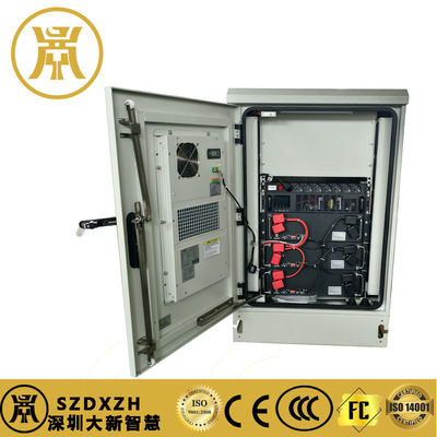 3kva アウトドアUPSキャビネット IP55 Lifepo4 バッテリーキャビネット 48V バッテリーとエアコン3個付き