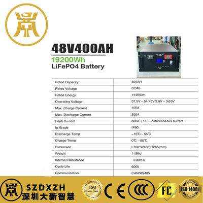 ラックマウント Lifepo4 蓄電池 400Ah 電源蓄電池 家用